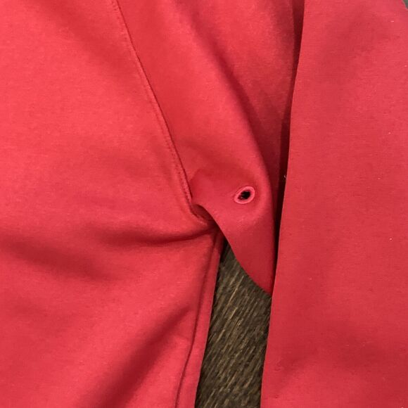 Under Armour Pullover Sweatshirt Mens XL Red Burgundy Loose Fit 1/2 Zip Fleece - Picture 4 of 11